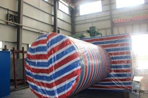 600噸游艇搬運機出口發貨前 包裝現場