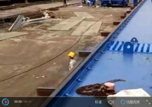 MEC造船門機安裝現場